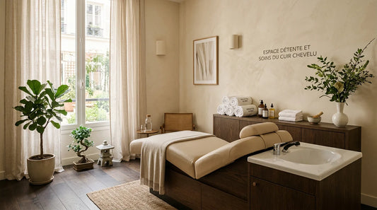 Salon de head spa professionnel prêt à accueillir la clientèle