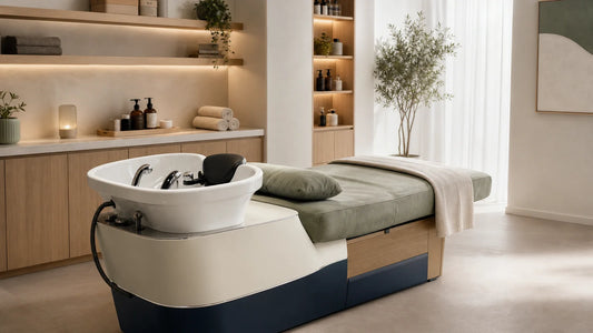 Bac Hair Spa professionnel intégré dans une cabine de salon