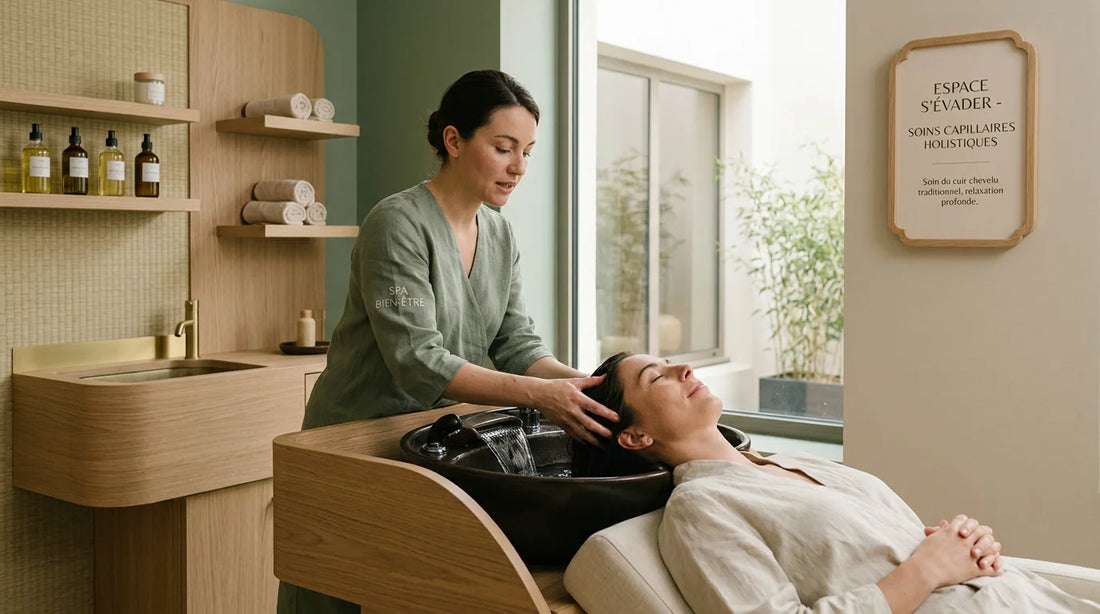 Salon de bien-être professionnel proposant un soin Head Spa premium