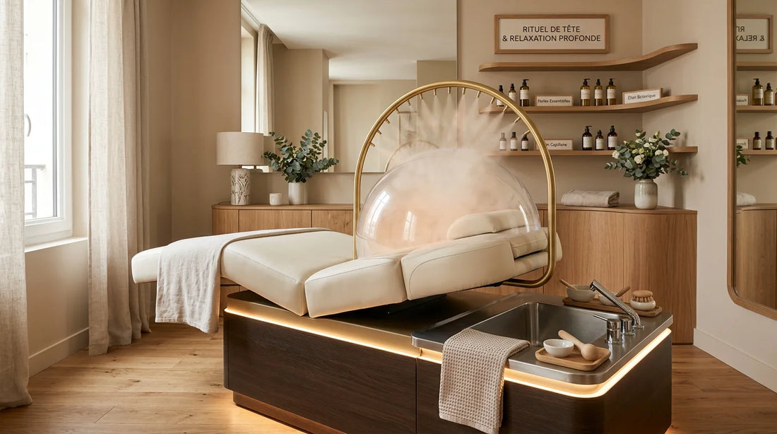 Table head spa professionnelle premium dans un salon de bien-être
