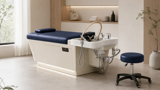 Équipement Head Spa professionnel présenté dans un salon contemporain