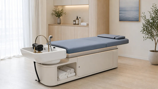 Table Head Spa professionnelle dans une cabine de soins
