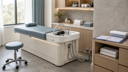 Espace Head Spa professionnel préparé pour respecter les règles d’hygiène et de sécurité