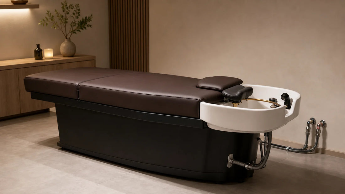 Table Head Spa professionnelle installée dans une cabine de soin