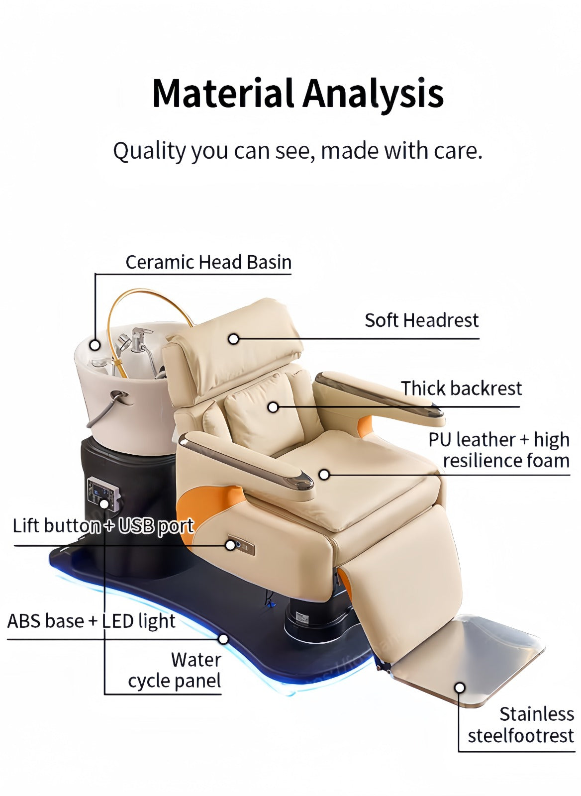 Fauteuil Coiffeur Head Spa : Enso